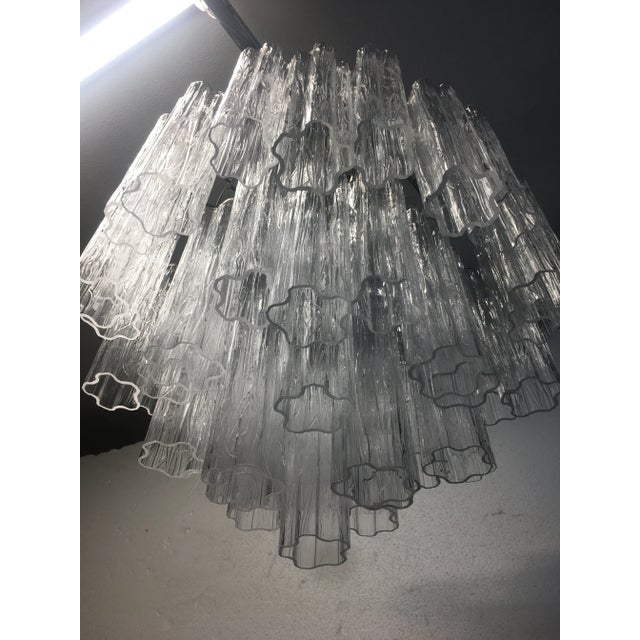 Italian Sputnik Murano Glass "Tronchi" Chandelier For Sale - Image 6 of 9