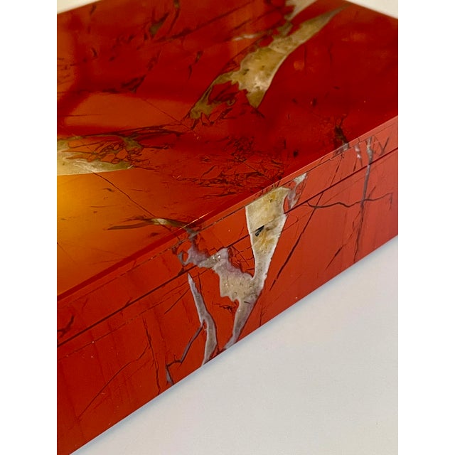 Handcrafted Jasper Box with Quartz Inclusions, 1950 For Sale - Image 4 of 13