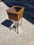 Leather and Glass Display Case End Table With Iron Base For Sale - Image 4 of 11