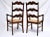 Late 20th Century European Ladder Back Folk Rush Seat Arm Chairs For Sale In Philadelphia - Image 6 of 11