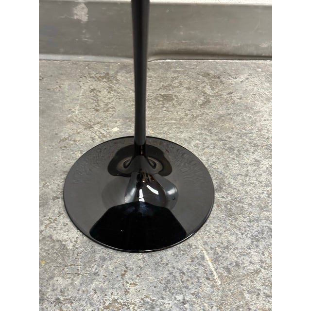 Eero Saarinen Style Round Stone Top Tulip Side Table For Sale - Image 10 of 12