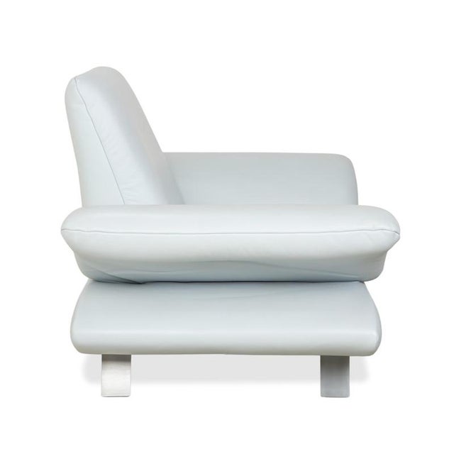 Rossini 2-Seater Sofa and Armchair in Light Blue Fabric from Koinor, Set of 2 For Sale - Image 18 of 18