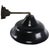 Vintage Industrial Black Enamel Cast Iron Wall Light For Sale - Image 4 of 7