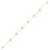 Art Deco Vivid 3.42ct Yellow Sapphire Link Chain Birthstone Bracelet in 18k Solid Gold For Sale - Image 3 of 14