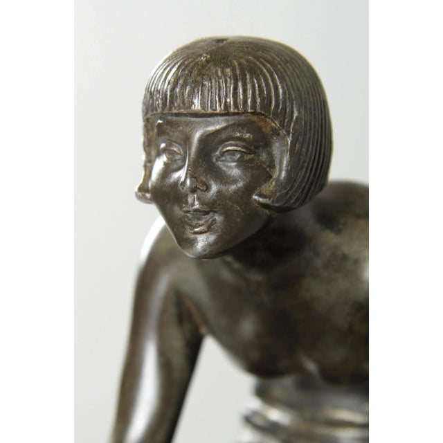 Metal Art Deco Mantel Clock, 1930s For Sale - Image 7 of 18