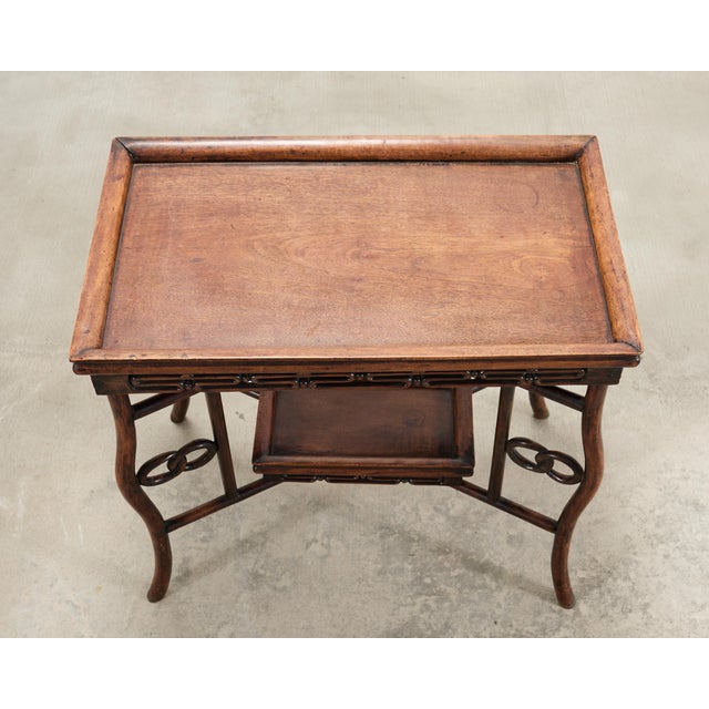 Chinese Export 20th Century Qing Dynasty Folding Tray Table For Sale - Image 4 of 18