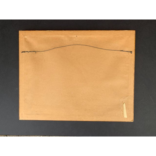 Early 20th Century Antique Italian Porta S. Spirito Framed Hand-Colored Engraving For Sale - Image 9 of 10