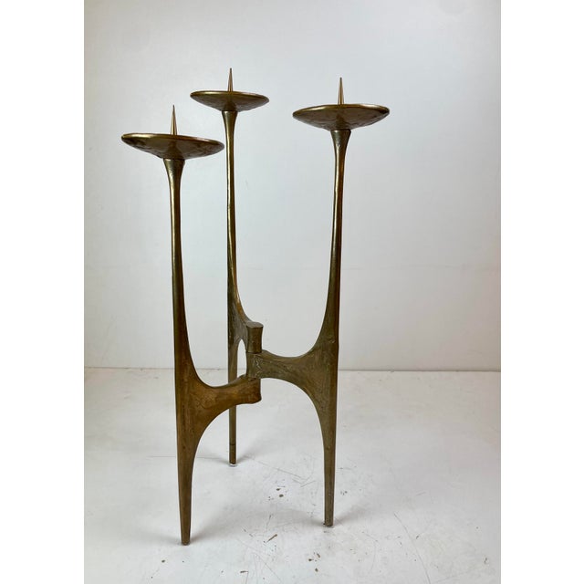Brutalist Floor Candleholder by Michael Harjes, Germany, 1960 For Sale - Image 4 of 14