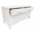 Mid 20th Century Whitecraft Vintage Coastal White Bamboo & Wood Low 4-Drawer Dresser For Sale - Image 5 of 6
