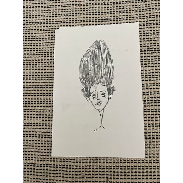 Original Abstract Portrait Sketch Drawing From "Girls" Series Jake