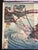 Late 19th Century Late 19th Century Utagawa Toyonobu Triptych Battle at Uji River Genpei War Antique Meiji Woodblock For Sale - Image 5 of 10