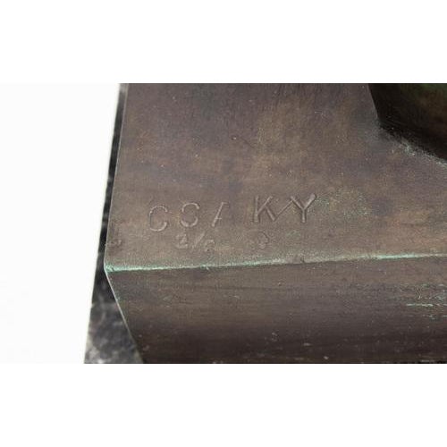 Joseph Csáky, Mother with Her Child, Bronze on Granite Base For Sale - Image 4 of 6