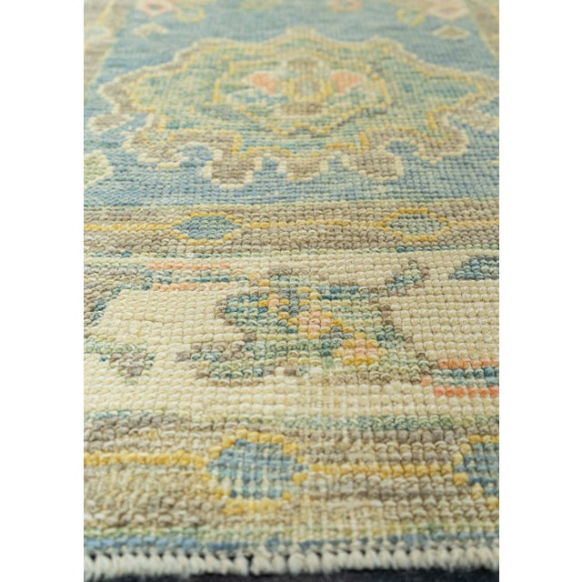Contemporary Turkish Oushak Rug 2'11" x 3'11" For Sale - Image 3 of 4