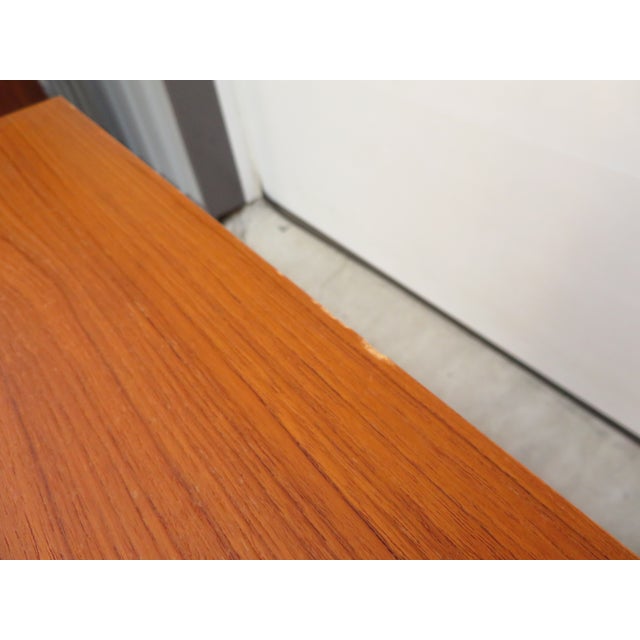 Mid 20th Century Mid Century Swedish Teak Roll Top Secretary Desk by Egon Ostergaard ~ Scandinavian or Danish Modern Style ~ Vintage Dresser For Sale - Image 5 of 18