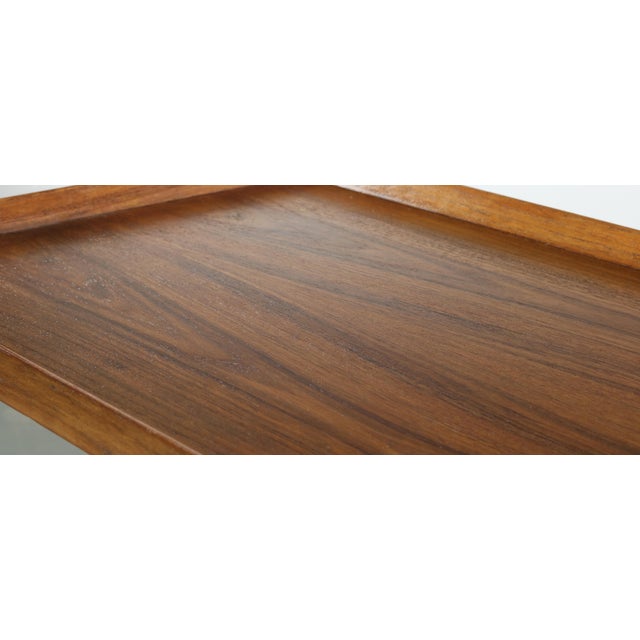 Mid-Century Modern Mid-Century Danish Modern Bar Cart in Teak by Poul Hundevad For Sale - Image 3 of 9
