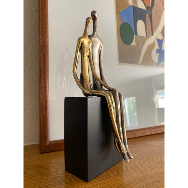 2500 Ruth Bloch Sterling Silver "Lovers" Sculpture For Sale - Image 6 of 12