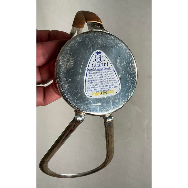 Silver Vintage Silver-Plated Wine Bottle Holder/Caddy by Eisenberg Lozano Germany, Circa 1960s For Sale - Image 8 of 12