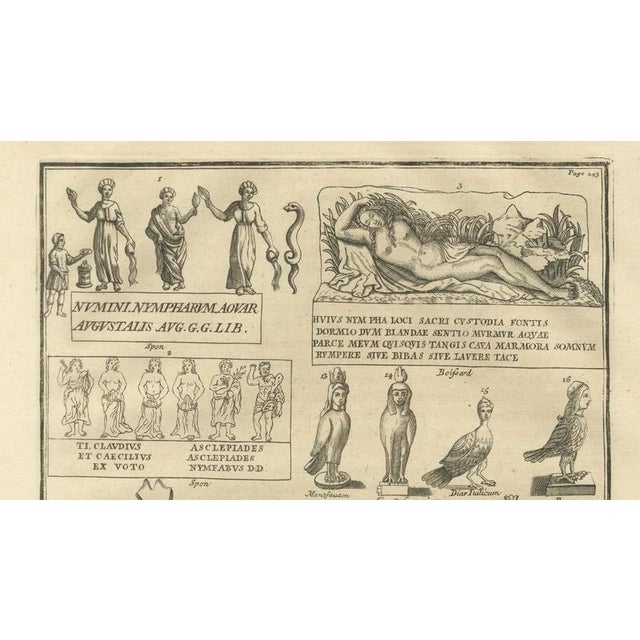 After Bernard de Montfaucon, Classical Antiquities and Sacred Figures, 1721, Engraving For Sale - Image 3 of 11