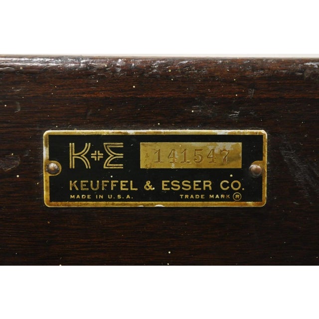 Black Antique Keuffel & Esser Co 141547 Surveyors Compass in Case W Wooden Tripod Base For Sale - Image 8 of 12