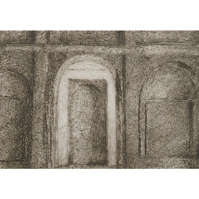 Susan Varjavand "Whisperings at a Cross Point" Drypoint Etching Circa 1990 For Sale - Image 4 of 7