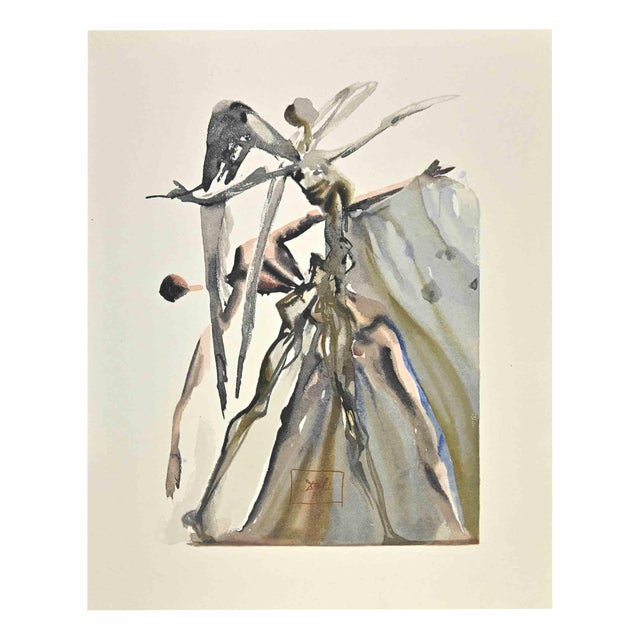 Salvador Dali, The Souls of Contumacy, Woodcut, 1963 For Sale