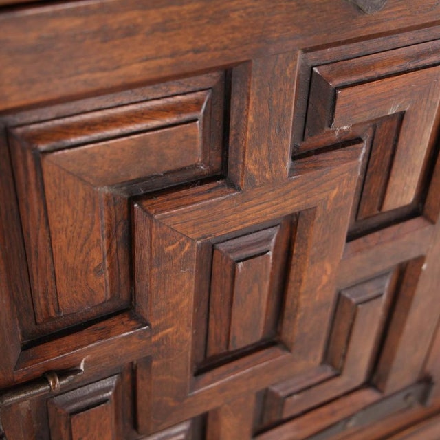 Brown Vintage Brutalist Oak Sideboard, 1960s For Sale - Image 8 of 18