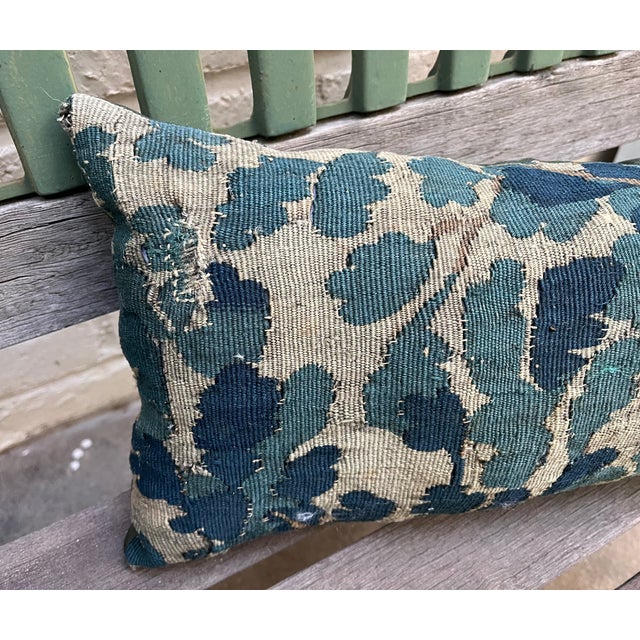 Textile A Pair of 18th Century Pillow With Verdure Tapestry For Sale - Image 7 of 12