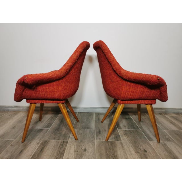 Set of Shell Armchairs by Miroslav Navratil, 1960s For Sale - Image 13 of 18