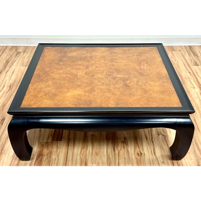 Vintage Century Furniture Chin Hua Style Burled Wood Coffee Table For Sale In Kansas City - Image 6 of 10