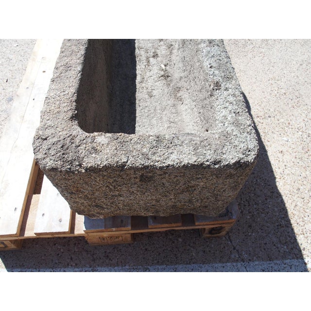 Antique Carved Granite Farm Trough From Normandy, France, 19th Century For Sale - Image 4 of 11