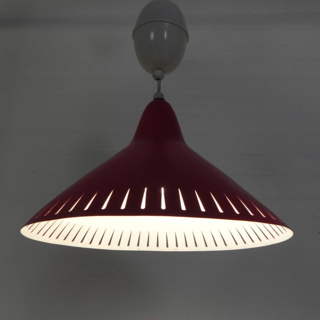 Pendant Lamp by H. Busquet for Hala, 1950s For Sale - Image 11 of 14