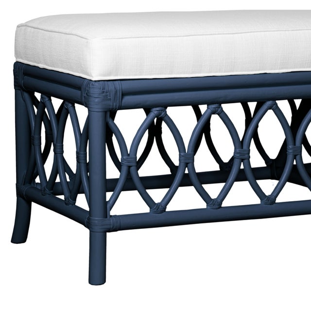 Lillian Bench - Navy For Sale In West Palm - Image 6 of 8