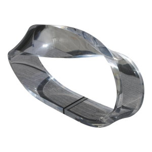 Late 20th Century Arcylic/Lucite Infinity Loop Modius Sculpture