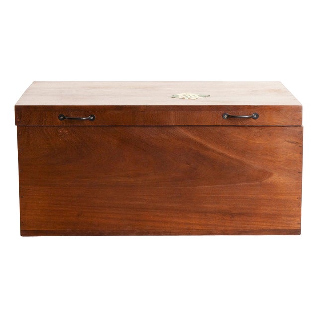 Air Cargo Packing Crate in East African Mahogany For Sale