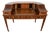 1930s English Regency Mahogany Inlaid & Leather Top Carlton Writing Desk For Sale
