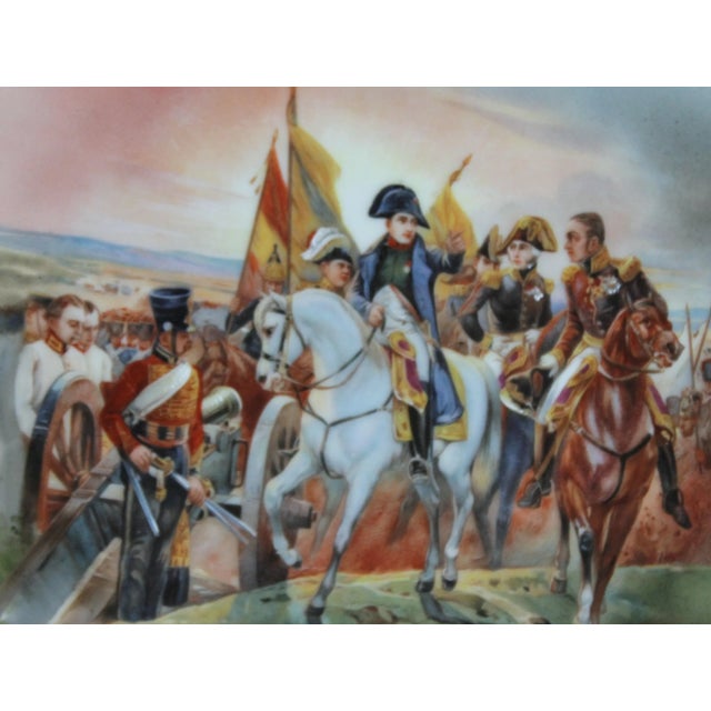 Portraiture 1940s Napolian Plate Charger Bataille De Friedland, Battle of Friedland For Sale - Image 3 of 9