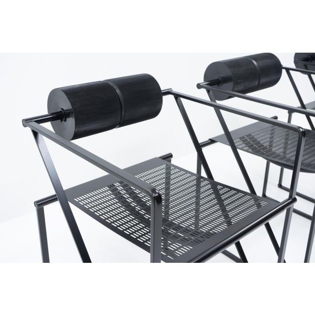 Black Seconda Chairs by Mario Botta for Alias, 1980s For Sale - Image 12 of 13