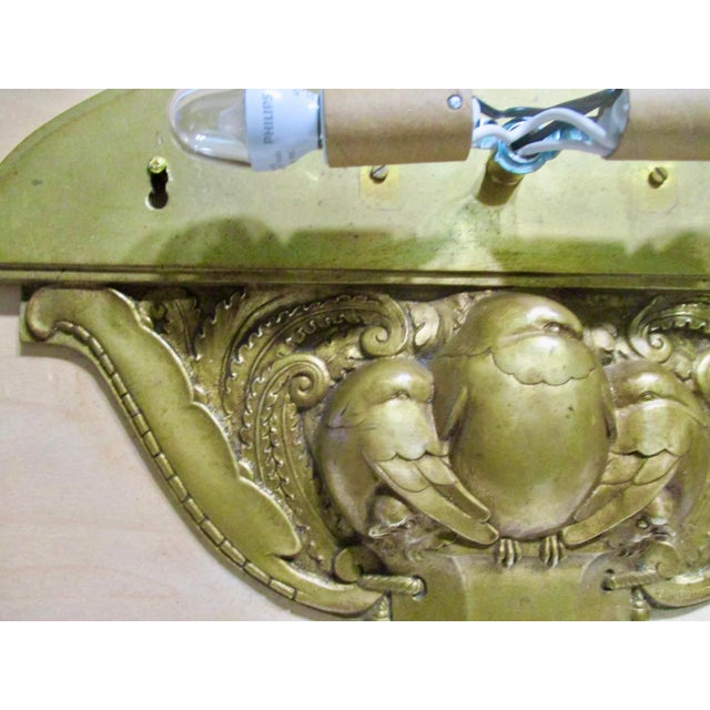 Fine French Art Deco Bronze Birds Sconce Circa 1920s For Sale In New York - Image 6 of 10