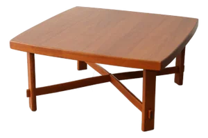1950s Danish Modern Teak Coffee Table by Albert Larssons for Mobelfabrik Tibro