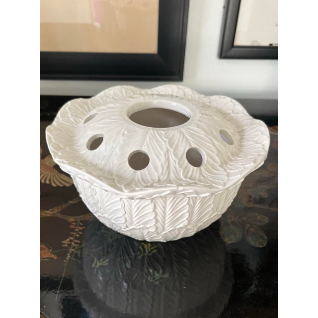 Vintage Italian Ceramic Tulipiere For Sale - Image 4 of 12