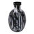 Abstract Sanders Black Glass Vase For Sale - Image 3 of 5