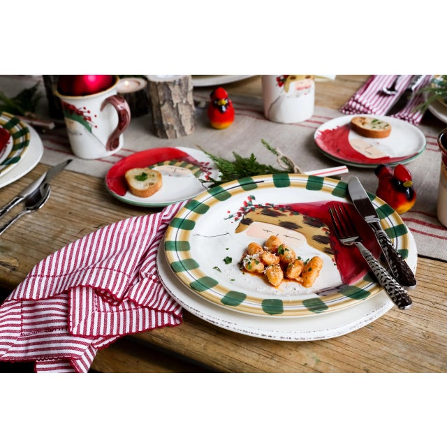 VIETRI Old St. Nick Assorted Espresso Cups & Saucers - Set of 4 For Sale - Image 11 of 13