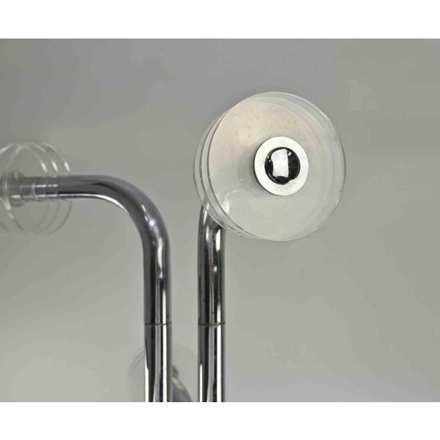 Vintage coat hanger, chromed metal and plastic. Italian production, 1970s. Good condition except for some scratches and...