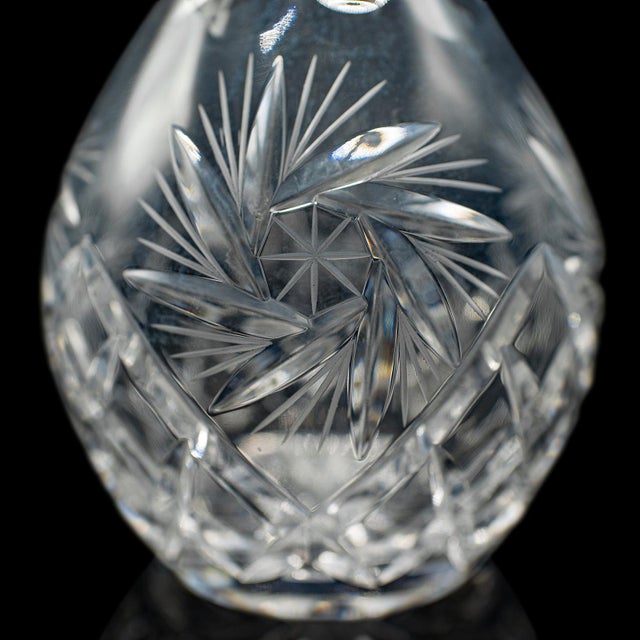 Vintage Liqueur Decanter, English, Cut Crystal Glass, Mid 20th Century, c.1960 For Sale - Image 11 of 12