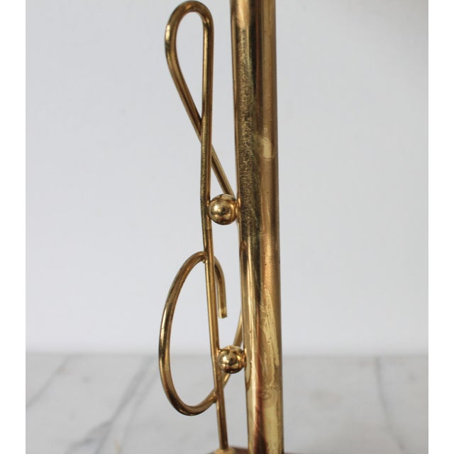 Vintage Brass Adjustable Musical Note Piano Lamp For Sale - Image 14 of 18