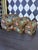 Trio Indian Hand-Painted Nesting Wooden Boxes - Mid 20th Century Set of 3 For Sale - Image 11 of 16