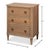 Neoclassical Petite Three-Drawer Chest in Brown Tulip Wood For Sale - Image 11 of 11