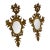 Pair Vintage Mid Century Italian Florentine Gold Gilt Wall Mirrors Sconce Style For Sale
