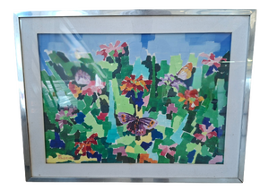 Guido Pacciani, Vibrant Nature (Weaving Technique), 1980, Mixed Media on Canvas