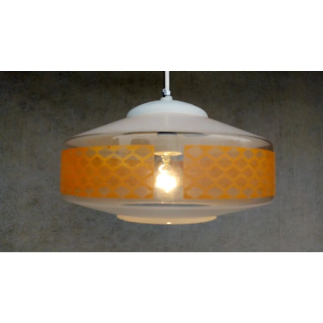 Metal Vintage Retro Chandelier For Sale - Image 7 of 11